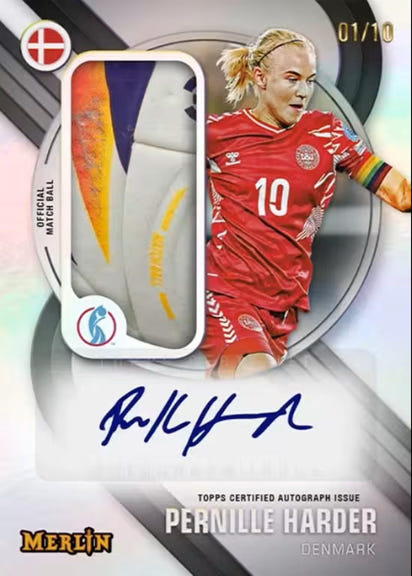 2025 topps Merlin UEFA Women's Euros Hobby Box