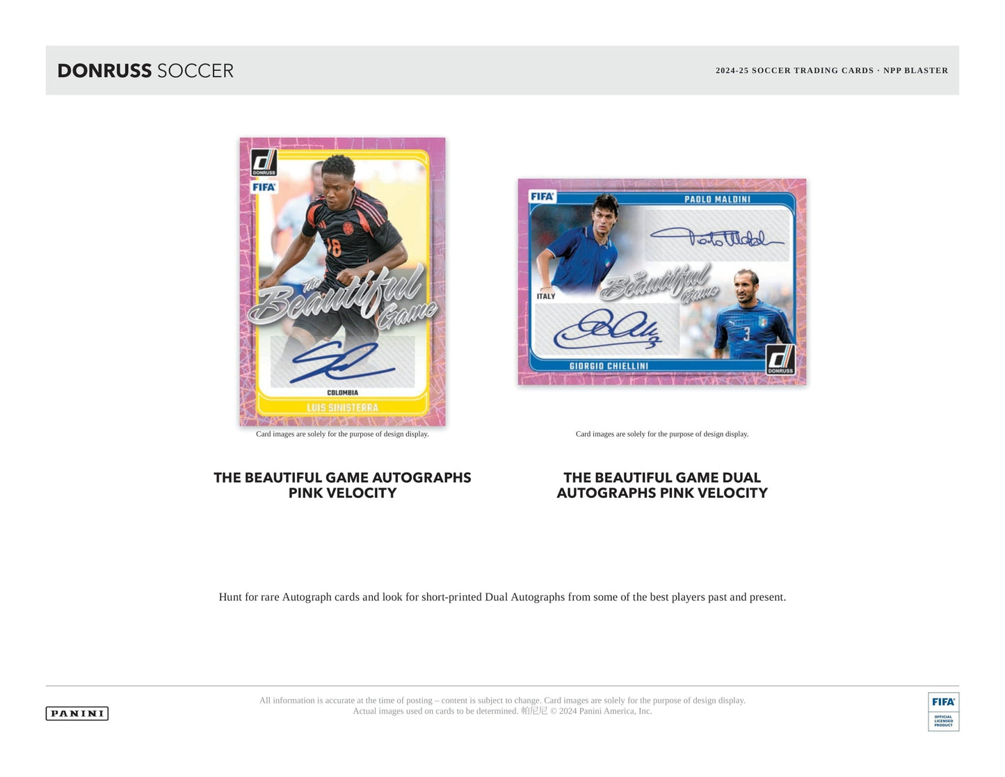 2024/25 Panini Donruss Soccer (Fußball) Blaster Box