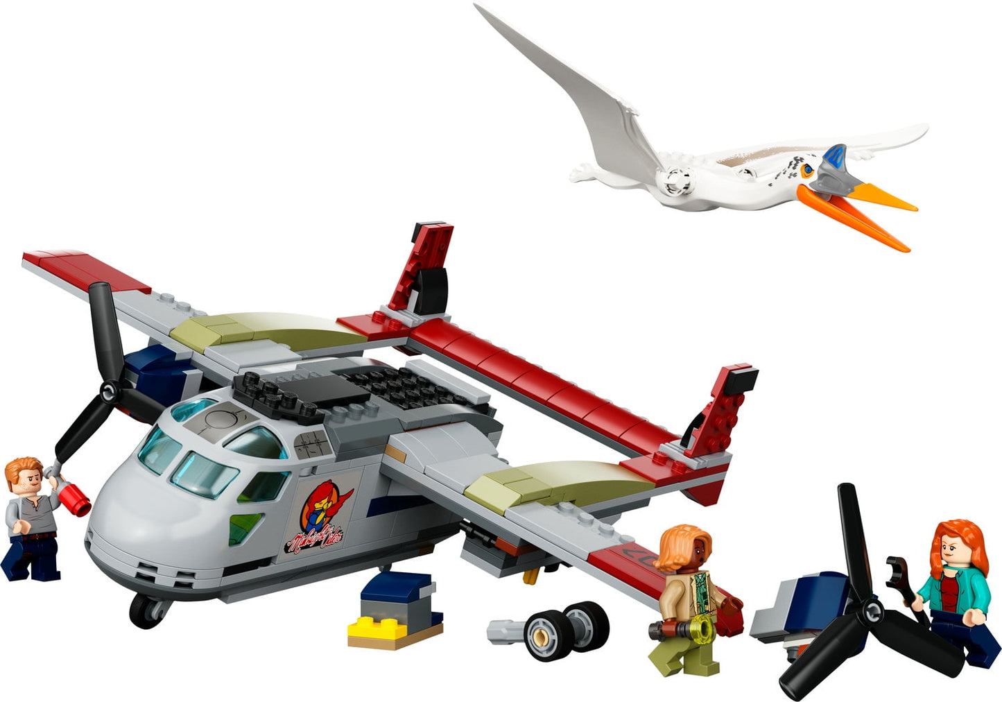 LEGO Jurassic World Quetzalcoatlus Plane Ambush Set 76947, with Dinosaur Toy Figure and Airplane Model, 2022 Movie Inspired