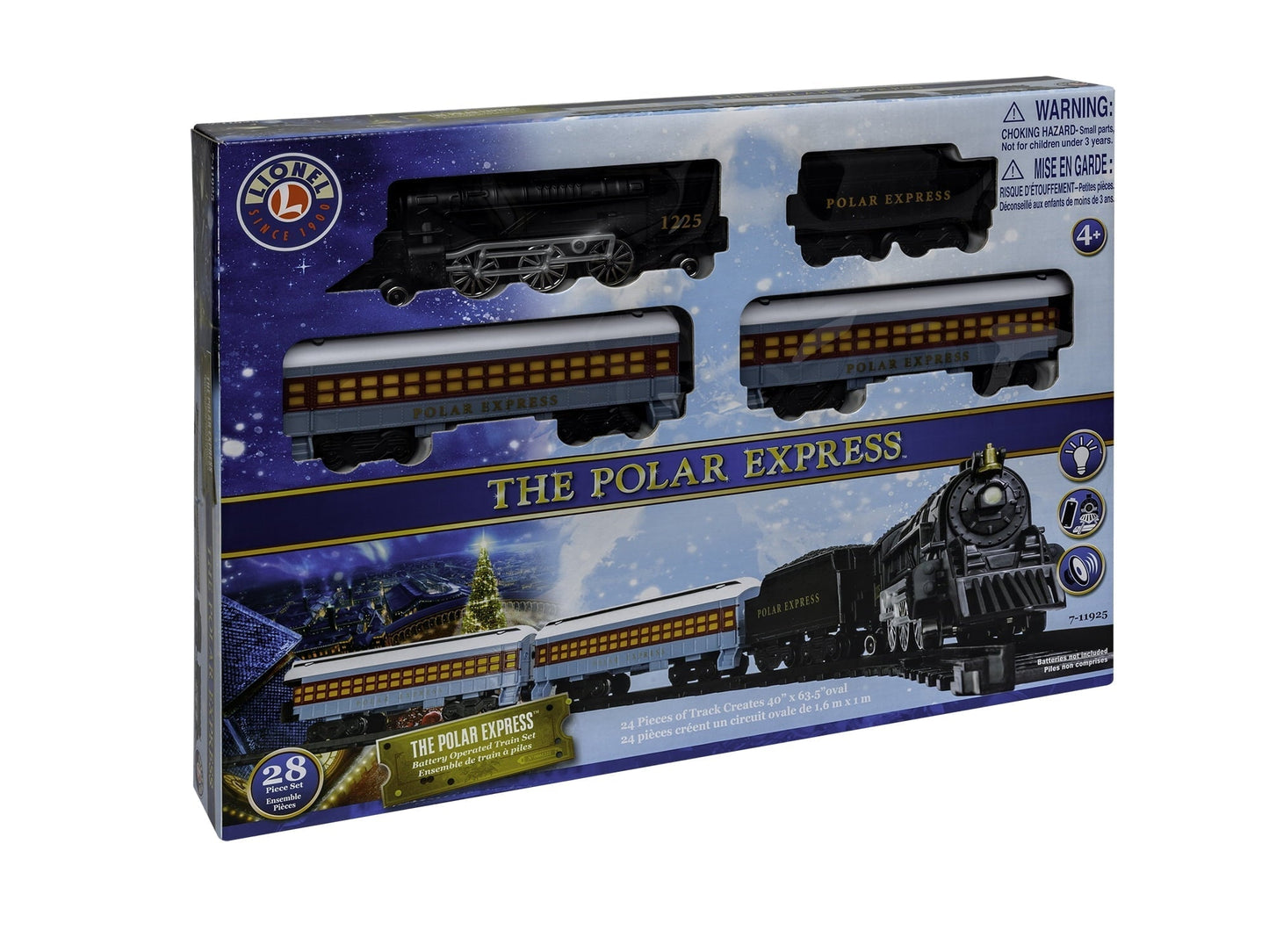 Lionel Polar Express Battery Operated Train Set with Custom Announcements