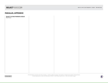 2024/25 Panini Select Premier League Soccer (Fußball) Blaster Box