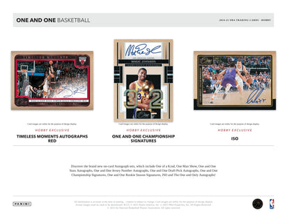 2024/25 Panini One and One Basketball NBA Hobby Box