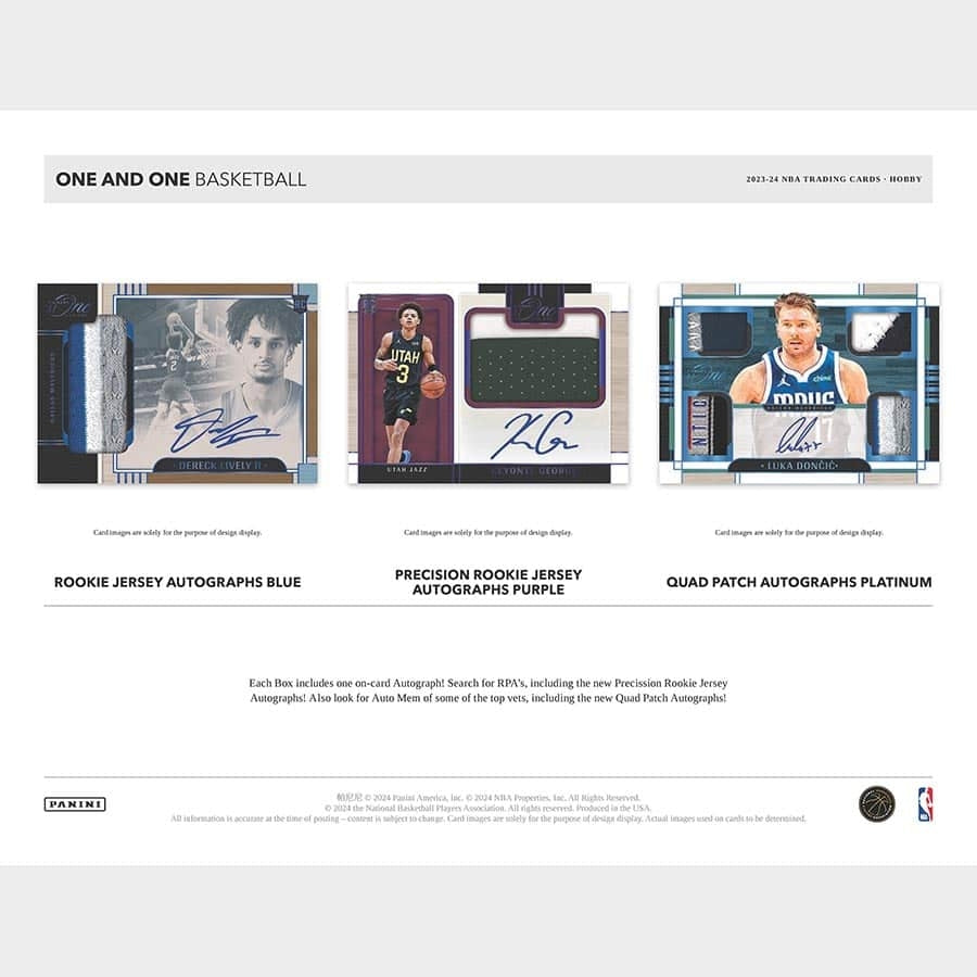 2023/24 Panini One and One Basketball NBA Hobby Box