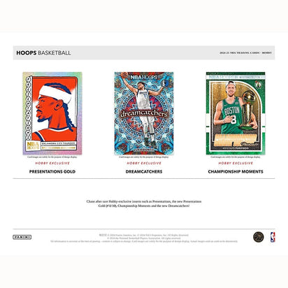 2024/25 Panini NBA Hoops Basketball Hobby Box