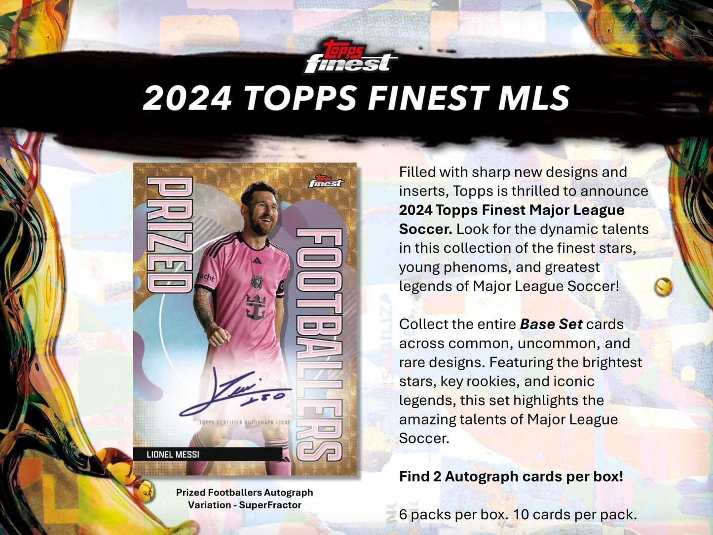2024 Topps Finest MLS Soccer (Fussball) Hobby Box