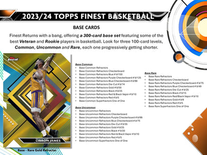 2023/24 Topps Finest Basketball Hobby Box
