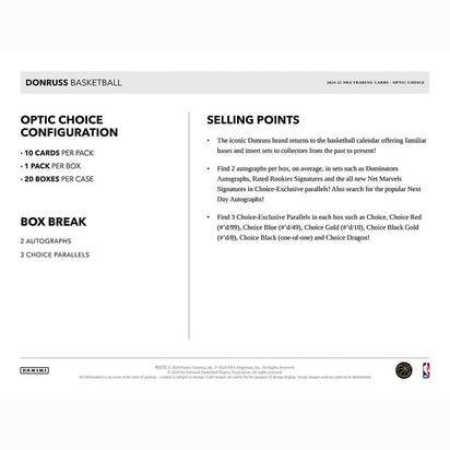 2024/25 Panini Donruss Choice Basketball NBA Hobby Box