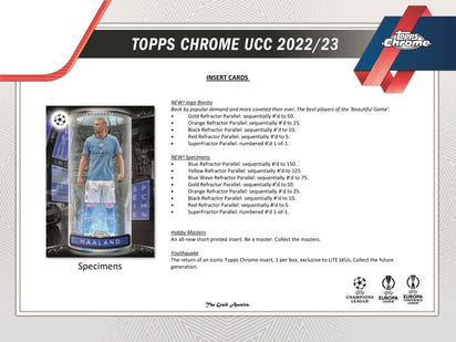 2022/23 Topps Chrome UEFA Club Competitions Soccer (Fussball) Lite Box