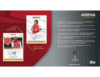 2023/24 Topps Arsenal London Forever Hobby Box