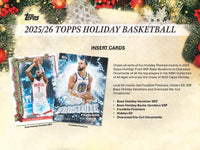 2025/26 Topps Holiday NBA Basketball Mega Box