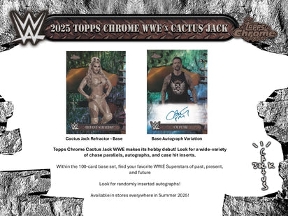 2025 Topps Chrome WWE x Cactus Jack Hobby Pack