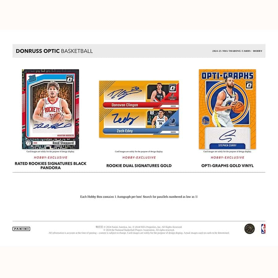2024/25 Panini Donruss Optic Basketball NBA Hobby Box