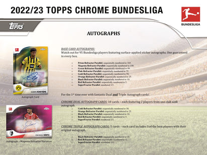 2022/23 Topps Chrome Bundesliga Soccer (Fussball) Hobby Box