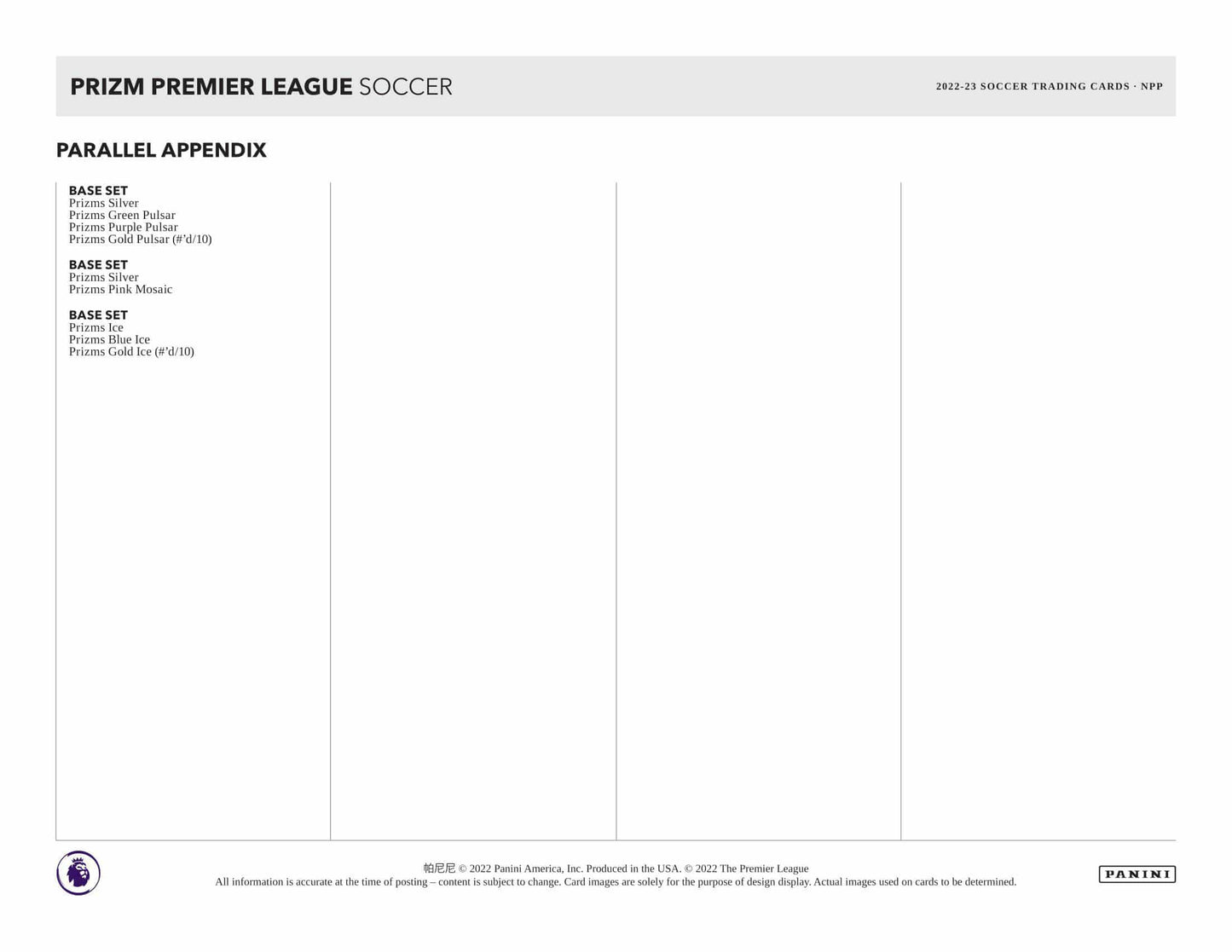 2022/23 Panini Prizm Premier League Soccer (Fußball) EPL Retail Box