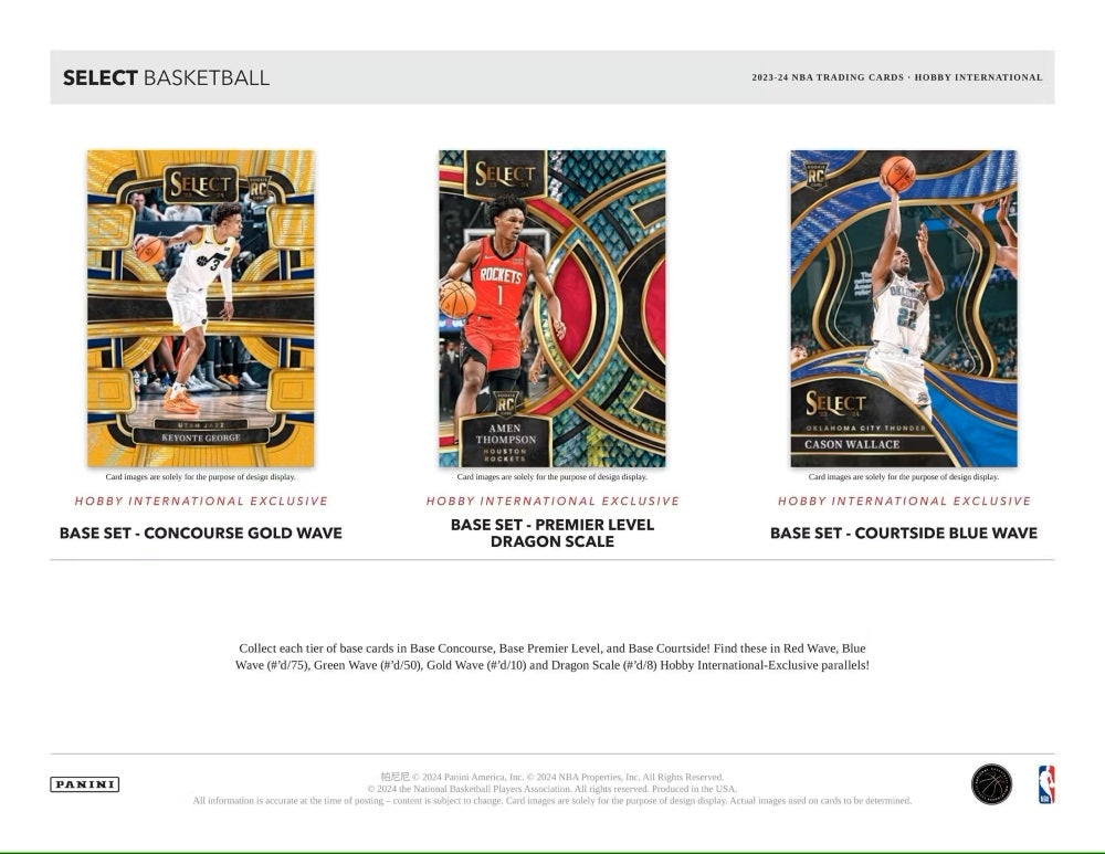 2023/24 Panini Select Basketball NBA Hobby International Box