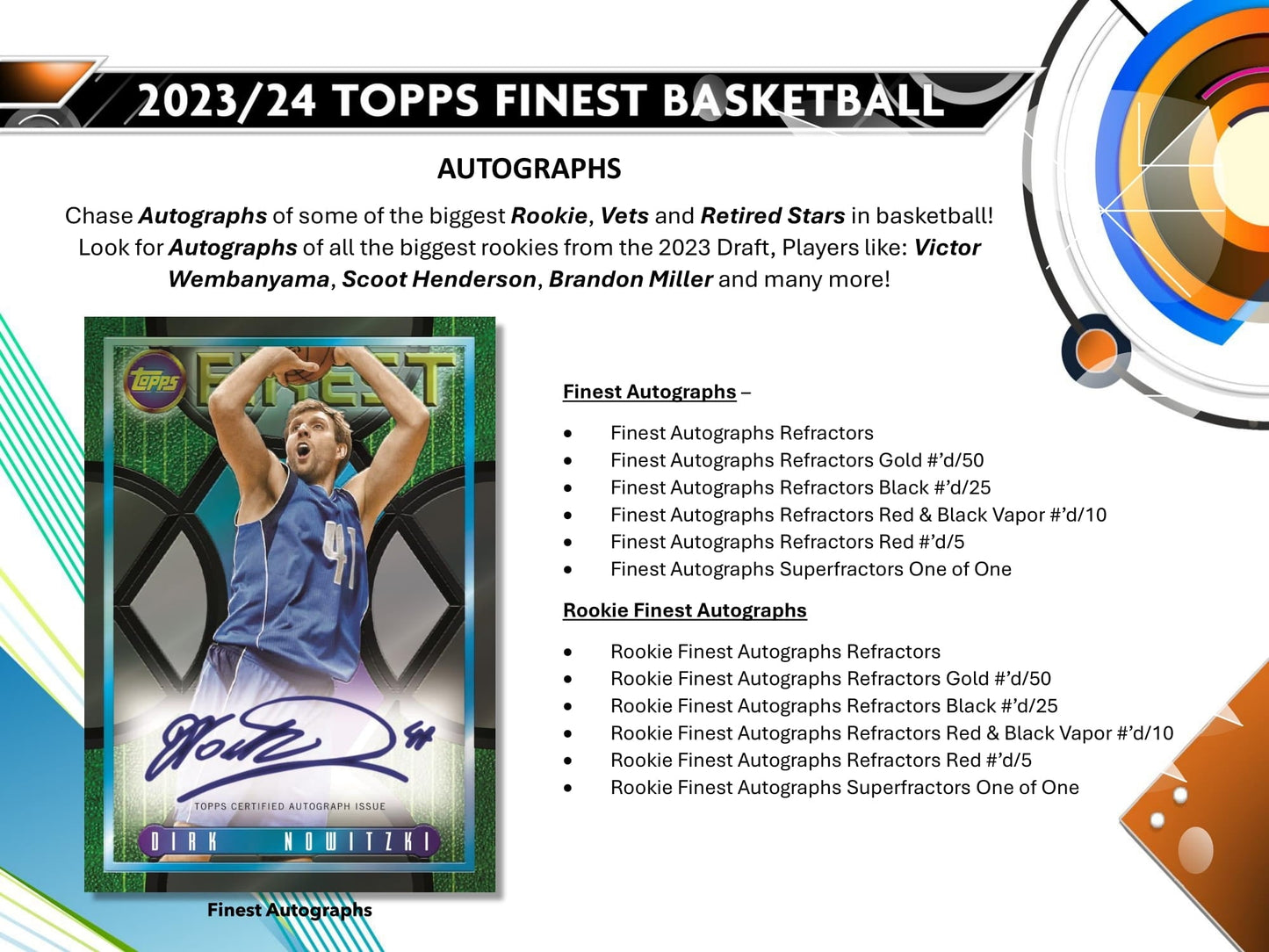 2023/24 Topps Finest Basketball Hobby Box