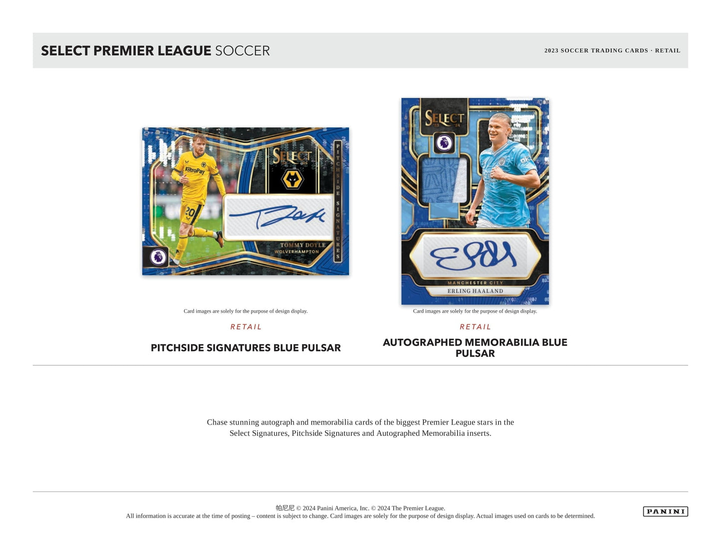 2023/24 Panini Select Premier League Soccer (Fußball) Mega Box