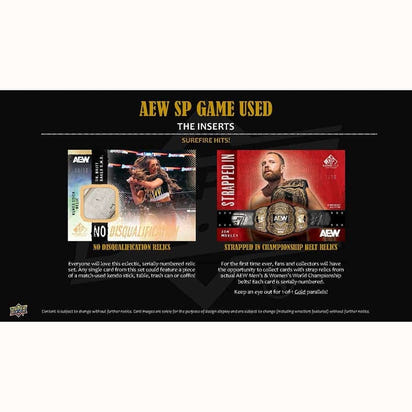 2025 Upper Deck AEW SP Game Used All Elite Wrestling Hobby Box