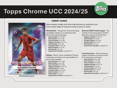2024/25 Topps Chrome UEFA Club Competitions Soccer (Fußball) Hobby Box
