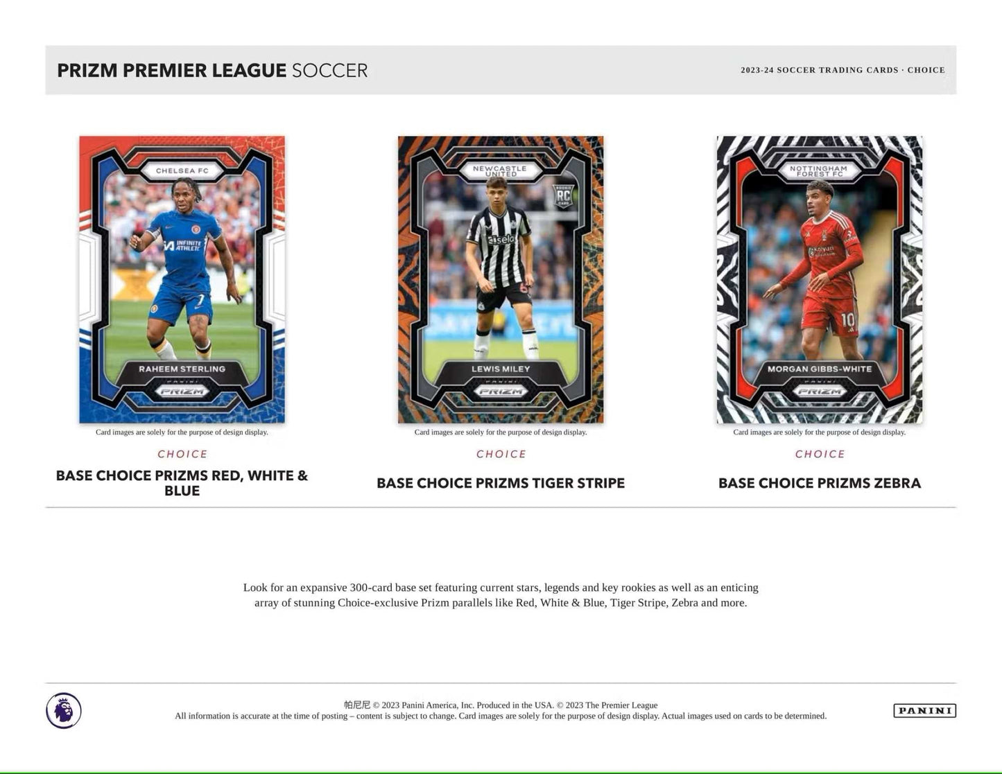 2023/24 Panini Prizm Premier League Soccer (Fußball) EPL Choice Box