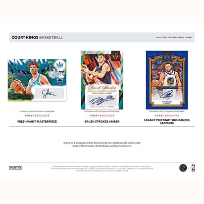 2024/25 Panini Court Kings Basketball NBA Hobby Box