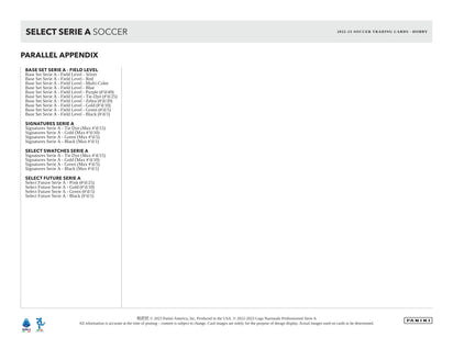 2022/23 Panini Select Serie A Soccer (Fußball) Asia Tmall Box