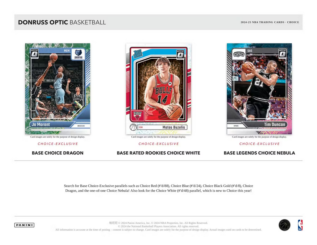 2024/25 Panini Donruss Optic Basketball NBA Choice Box