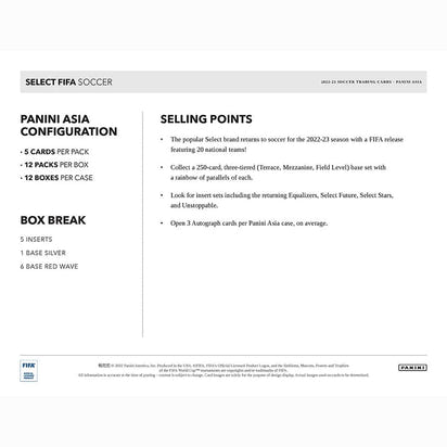 2022/23 Panini Select FIFA Soccer (Fußball) Asia Tmall Box