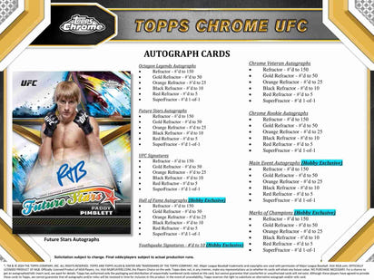 2024 Topps Chrome UFC Hobby Box