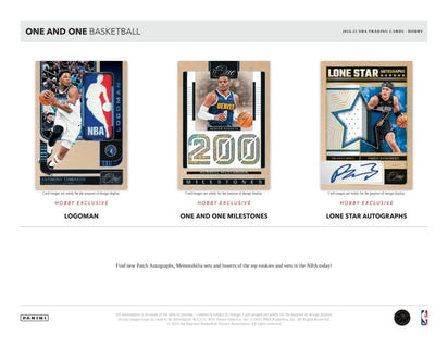 2024/25 Panini One and One Basketball NBA Hobby Box