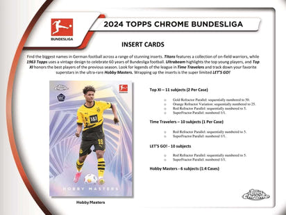 2023/24 Topps Chrome Bundesliga Soccer (Fussball) Hobby Pack